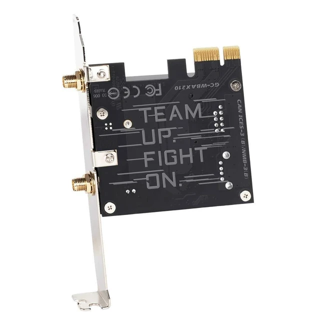 Alt view image 6 of 6 - GIGABYTE WiFi 6E GC-WBAX210 (2x2 802.11ax/ Tri-Band WiFi/Bluetooth 5.2/ PCIe Expansion Card)