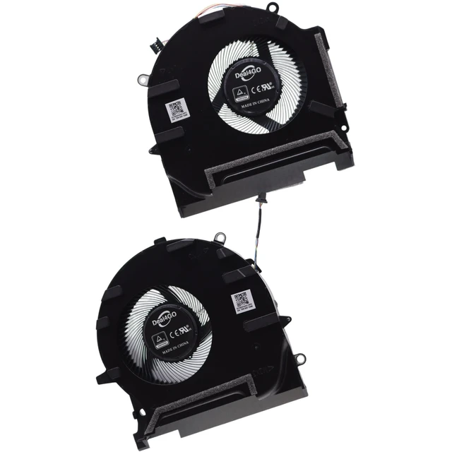 Alt view image 7 of 10 - Deal4GO 9.6W CPU & GPU Graphics Cooling Fan M57139-001 Replacement for HP OMEN 17-CK 17-CM 17-CK0000 17-CK1010NR