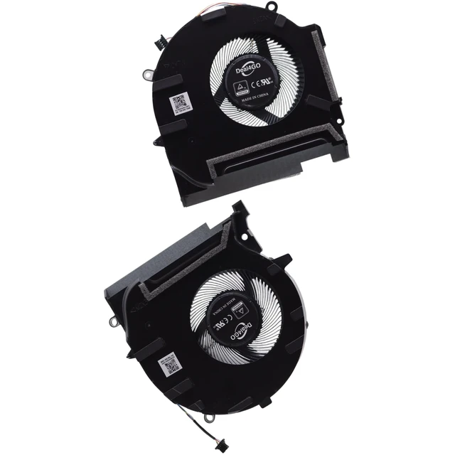 Alt view image 10 of 10 - Deal4GO 9.6W CPU & GPU Graphics Cooling Fan M57139-001 Replacement for HP OMEN 17-CK 17-CM 17-CK0000 17-CK1010NR