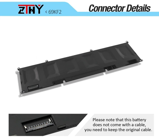 Alt view image 9 of 10 - 69KF2 Laptop Battery Replacement for Dell Alienware M15 R3 R4 R5 R6 R7 M16 R1 M17 R3 R4,G15 5510 5511 5520 5525 5530/G16 7620 7630/G7 15 7500 Precision 5550 5560 5570 Vostro 7510 7620 8FCTC 11.4V 86Wh