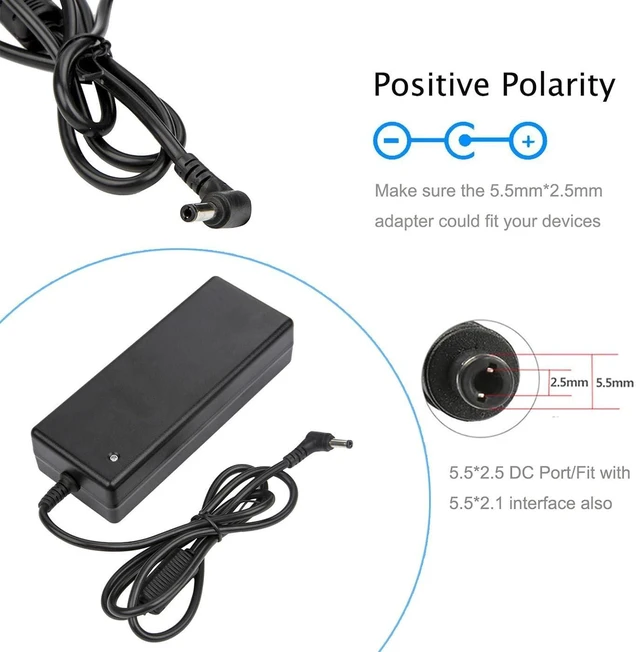 Alt view image 7 of 10 - COOLM 52V 3A Power Supply Adapter - COOLM AC DC 52 Volt 3 Amp Replacement 2A 2.3A 2.5A 2.7A 2.88A for Reolink PoE NVRs, PoE Switch, Injector, Compatible with RLN16-410 / RLN8-410