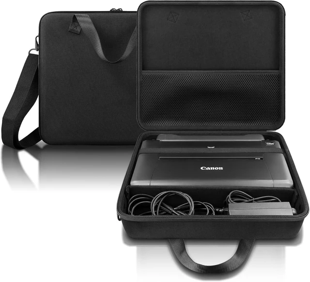 Alt view image 10 of 14 - co2CREA Hard Travel Case Replacement for Canon PIXMA TR160 / TR150 / iP110 Wireless Portable Printer (All Black Case)