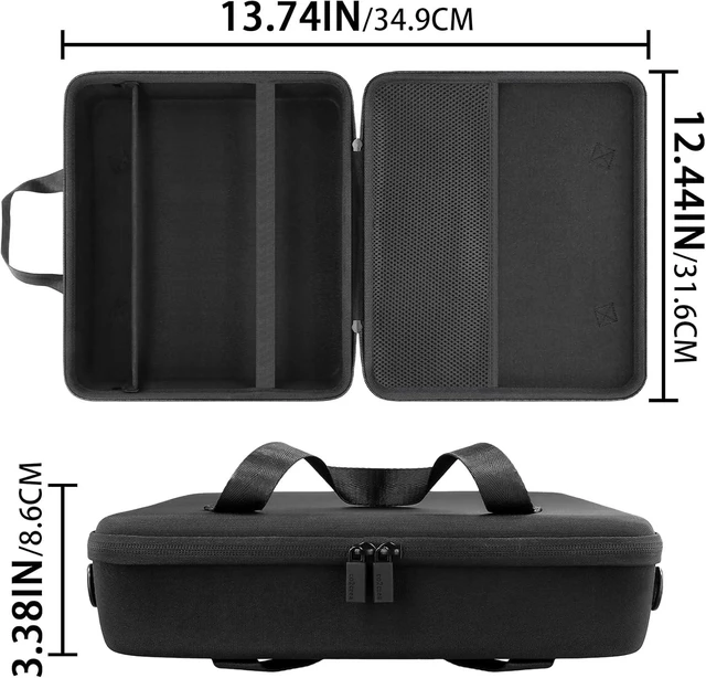 Alt view image 13 of 14 - co2CREA Hard Travel Case Replacement for Canon PIXMA TR160 / TR150 / iP110 Wireless Portable Printer (All Black Case)