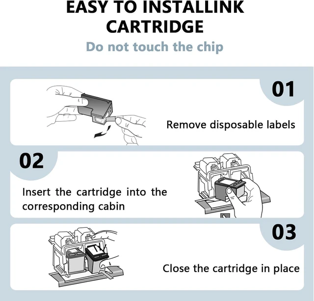 Alt view image 14 of 14 - High Yield Ink Cartridge Replacement for KD Verite 5 XXXL for Verite 55W ECO Verite 55 Eco Verite 65XXXL Verite 55XXXL Plus ReManufactured Ink Printer (1 Black1 Pack)