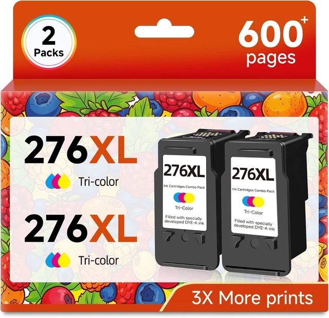 Alt view image 7 of 12 - Skyink Compatible Ink Cartridge Replacement for 276 XL Ink 276XL CLI276 CL-276 (2 Color) for Pixma TS3500 TS3522 TS3520 TR4700 TR4720 TR4722 Printer