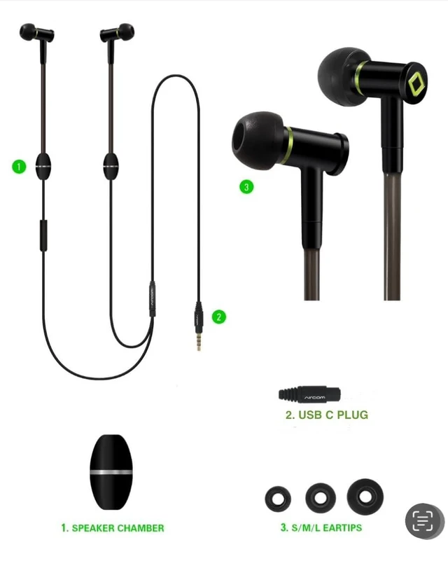 Alt view image 6 of 8 - Aircom A6 Anti-Radiation Air Tube Headphone - Airflow Audio Technology for Premium Sound and EMF Protection Wooden Earbuds with Built-in Microphone