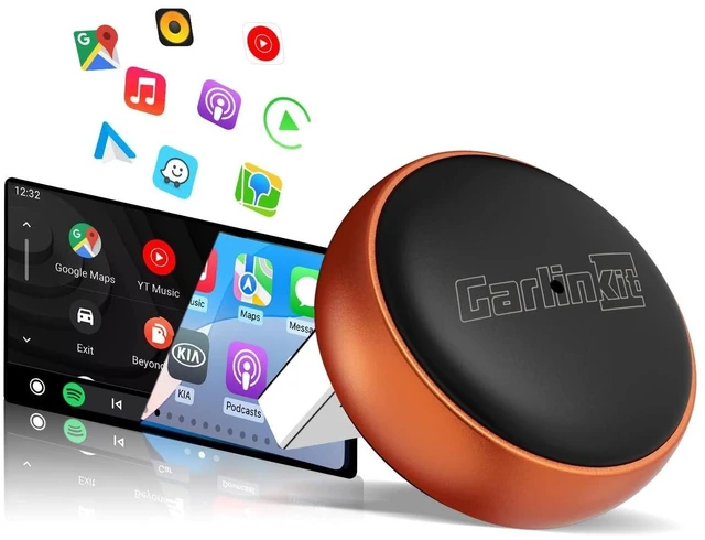 Alt view image 6 of 10 - Carlinkit Mini Ultra 3 Wireless CarPlay Adapter, Wireless Android Auto Adapter, Convert OEM Wired to Wireless Dongle, USB-A/C Plug & Play, Auto-Connect, OTA Upgrade, Orange