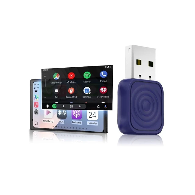 Alt view image 6 of 10 - Carlinkit Mini Ultra Wireless CarPlay & Android Auto Adapter - Plug & Play Dongle for iPhone & Android, Convert Wired to Wireless, USB-A/USB-C Fast Connection, Compatible with OEM Wired