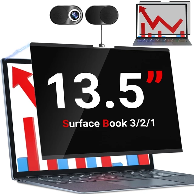 Alt view image 6 of 10 - ZOEGAA Privacy Screen for 13.5 inch Surface Book 3/2/1,Magnetic Removable Touchable Privacy Filter for Surface Book 13. 5inch Screen Protector,Anti-Blue Light Anti-Scratch