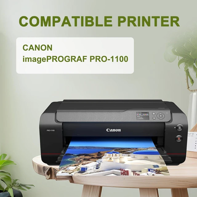 Alt view image 9 of 14 - PFI-4100 pfi4100 GY Ink Cartridge Compatible for Canon imagePROGRAF PRO 1100 Printer(Gray)