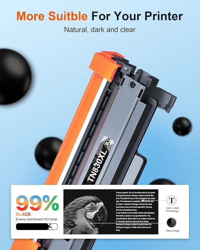 Alt view image 11 of 14 - E-Z Ink Pro TN830 TN830XL Compatible Toner Cartridge Replacement for Brother TN830 Toner Cartridge Compatible with Brother HL-L2460dw DCP-L2640DW HL-L2405W MFC-L2820DW HL-L2420DW Toner Printer (2Pack)