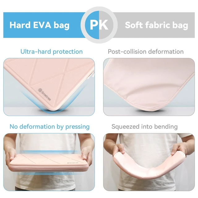 Alt view image 9 of 10 - Smatree Hard EVA Protective Sleeve Compatible for 12.2 inch Acer Chromebook Spin 312, for 11.6 inch Acer Chromebook 311, for TravelMate B3/Spin B3 TMB311RN-33 2 in 1 Laptop Case, Pink (X8019TP)