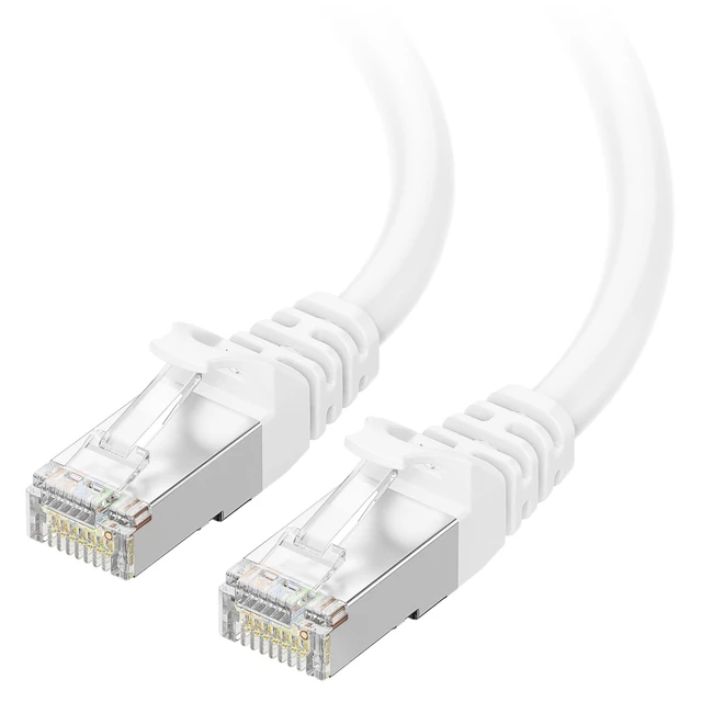 Alt view image 6 of 10 - Cable Matters 10Gbps Snagless Long Shielded Cat 6A Ethernet Cable - 150ft, Cat 6A Cable, Cat6A Cord, Ethernet Cord, White