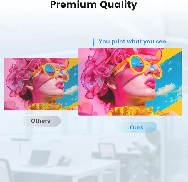 Alt view image 12 of 14 - Compatible 902XL Ink Cartridges Replacement 4-Pack for HP 902XL Ink Cartridges Combo Pack OfficeJet Pro 6978 6968 6974 6975 OfficeJet 6951 Printers