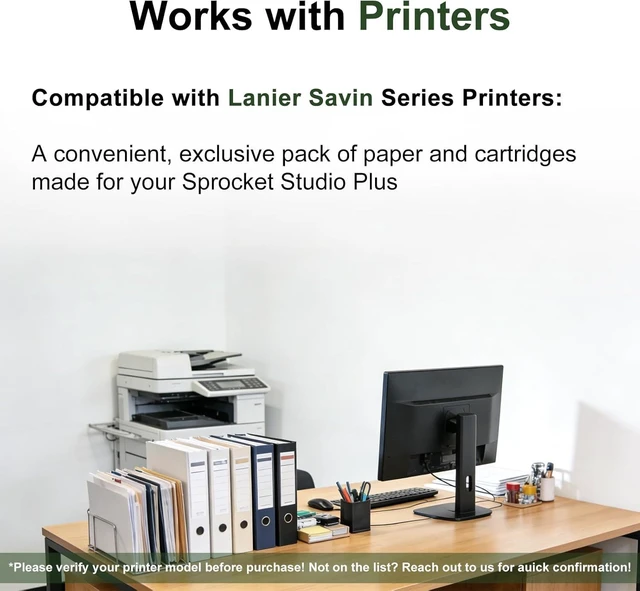 Alt view image 12 of 12 - Sprocket Studio Plus 4 x 6 Photo Paper and Ink Cartridges Compatible with Sprocket Studio Plus printer (Includes 108 Sheets and 2 Cartridges)