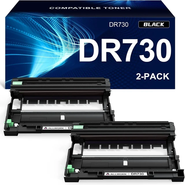 Alt view image 6 of 10 - DR730 Drum Unit Compatible Replacement for Brother DR730 DR-730 DR760 Drum Unit for Brother Printer mfc-l2710dw mfc-l2717dw mfc-l2750dw mfc-l2690dw Drum, 2-Pack, 12000 Page, NOT Toner