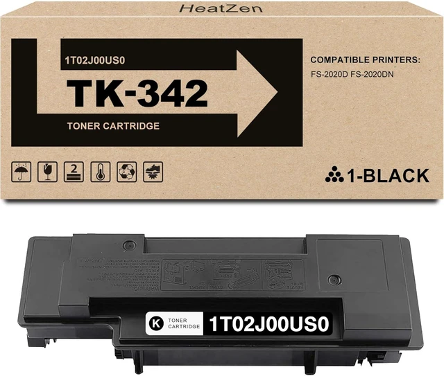 Alt view image 7 of 12 - TK342 TK-342 Toner Cartridge Compatible for Kyocera TK342 TK-342 Black Toner Cartridge 1T02J00US0 Toner for FS-2020D FS-2020DN Printers1 Pack