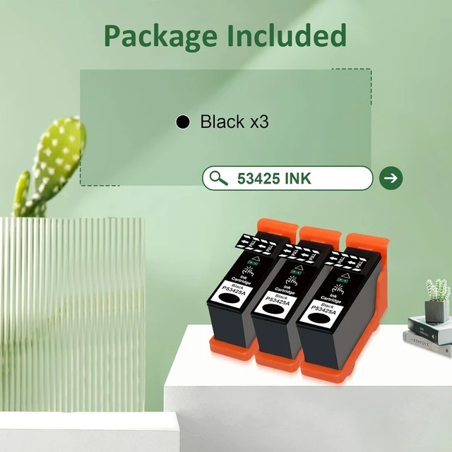 Alt view image 9 of 14 - LX900 Ink Cartridge Replacement for Primera 53425 Ink Cartridge Compatible for LX900 Color Label Printers, 3 Pack Black