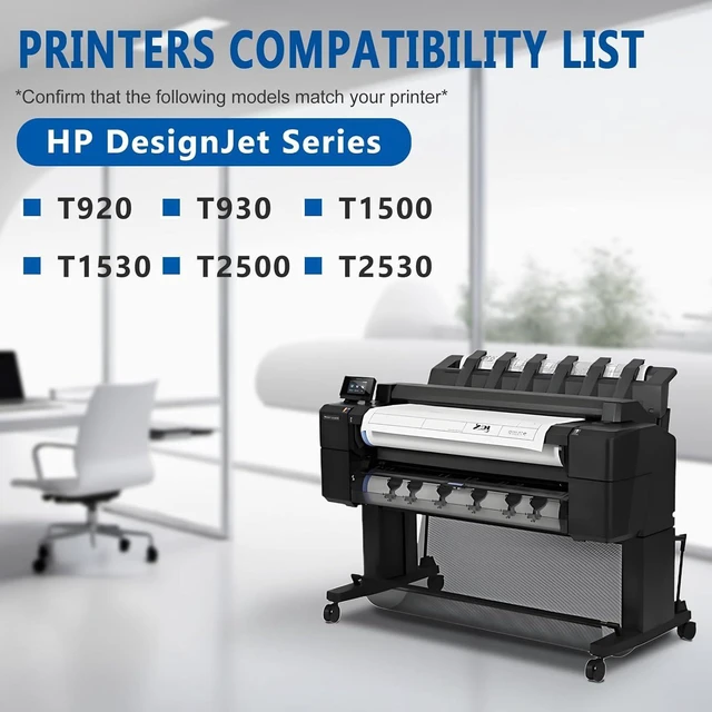 Alt view image 9 of 14 - Gray Ink Cartridge 300ml Compatible for 727 Dye Ink for DesignJet T920 T930 T1500 T1530 T2500 T2530