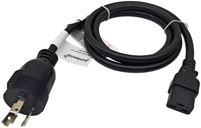 Alt view image 6 of 10 - Parkworld NEMA L6-30P to C19 Adapter Power Cord (12FT)