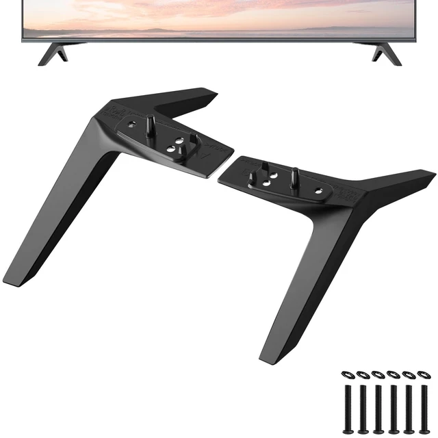 Alt view image 6 of 10 - Maozhren Metal Legs for LG TV Stand, for LG 70" TV 70UK6500 70UK6550 70UJ6570 70UJ657A 70UJ6520 70UM7370 70UM6970 70UM7170DUA 70UN6950 70UN6955 70UN7070 70UN7370 MAM643664 MAM643869 with Screws
