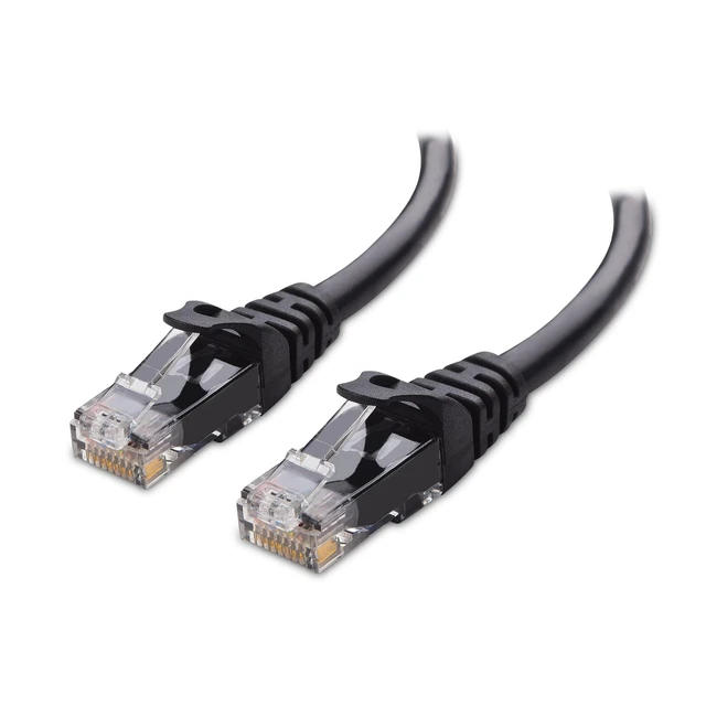 Alt view image 6 of 10 - Cable Matters 10Gbps Snagless Long Cat 6 Ethernet Cable - 200ft, Cat 6 Cable, Cat6 Cord, Ethernet Cord, Black