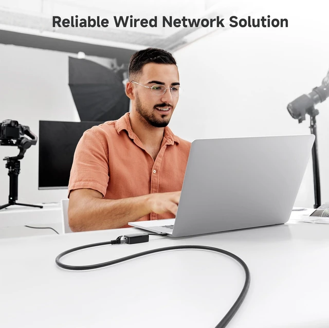 Alt view image 10 of 10 - Cable Matters 10Gbps Snagless Long Cat 6 Ethernet Cable - 200ft, Cat 6 Cable, Cat6 Cord, Ethernet Cord, Black
