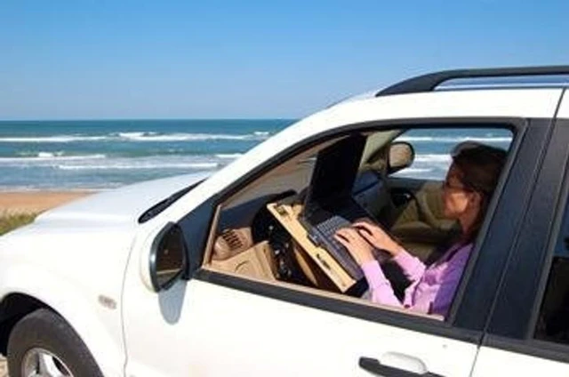 Alt view image 10 of 10 - Wheeldesk Contractor Size (23 1/2" x 16 1/2") Pickup & Car Desk - Mobile Office -Steering Wheel Laptop Table - Automobile Desk - Multipurpose Workstation For Vehicles - Car Writing Table/ Eating Tray