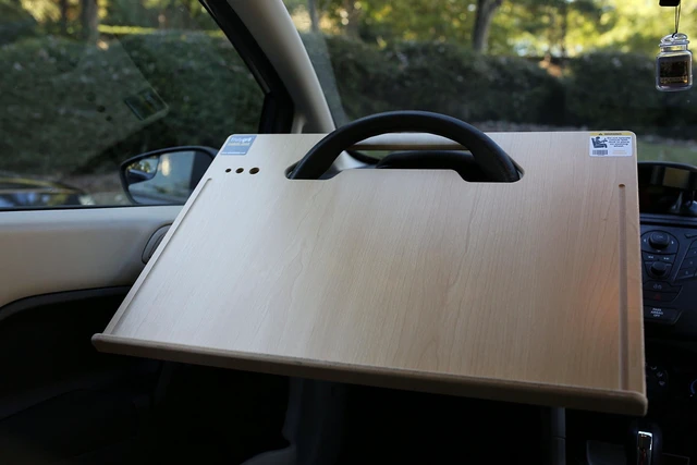 Alt view image 7 of 10 - Wheeldesk Contractor Size (23 1/2" x 16 1/2") Pickup & Car Desk - Mobile Office -Steering Wheel Laptop Table - Automobile Desk - Multipurpose Workstation For Vehicles - Car Writing Table/ Eating Tray