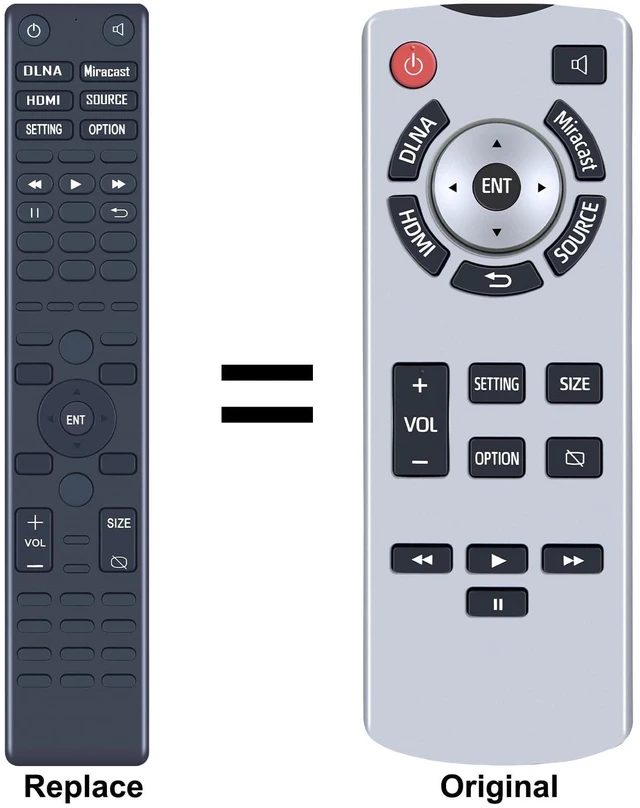Alt view image 5 of 6 - PZL New Replacement Remote Control for 2021 2022 2023 Toyota Sienna Rear Seat Entertainment DVD 86170-45050 86170-08040
