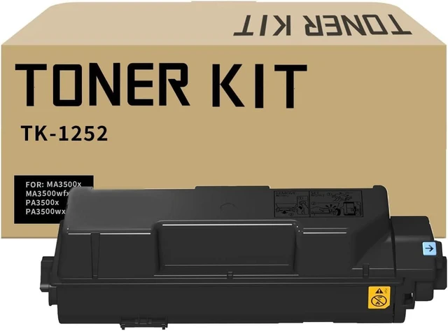 Alt view image 7 of 12 - TK-1252 Toner Cartridge TK1252 Toner Compatible with Kyocera ECOSYS MA3500x MA3500Wfx PA3500X PA350wx Printer
