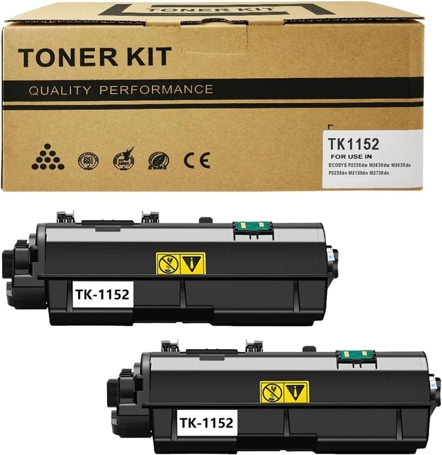 Alt view image 6 of 10 - TK-1152 Toner Compatible for Kyocera TK-1152 TK1152 Black Toner Cartridge for ECOSYS P2235dw M2635dw Printer High Yield (2 Pack)