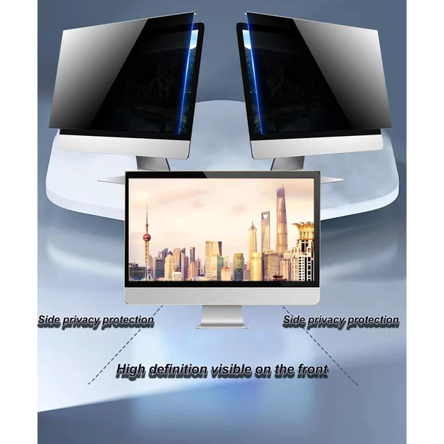 Alt view image 10 of 10 - LYLSMGS Hanging Computer Privacy Screen Filter 25 inch (22.44X13.38 in) 16:9 Aspect Ratio, Anti Glare & Blue Light Monitor Screen Protector Panel, Suitable for Various Brand Monitor
