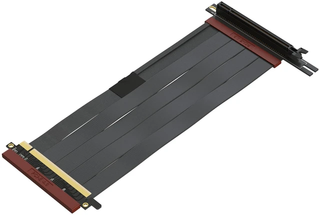 Alt view image 6 of 10 - LINKUP - Ultra PCIe 4.0 X16 Riser Cable Shielded Gaming PCI Express Gen4 Reverse PCIE Connector w/ 270 Degree Socket (24cm / 9.44") Compatible with NZXT H1 Without Screw