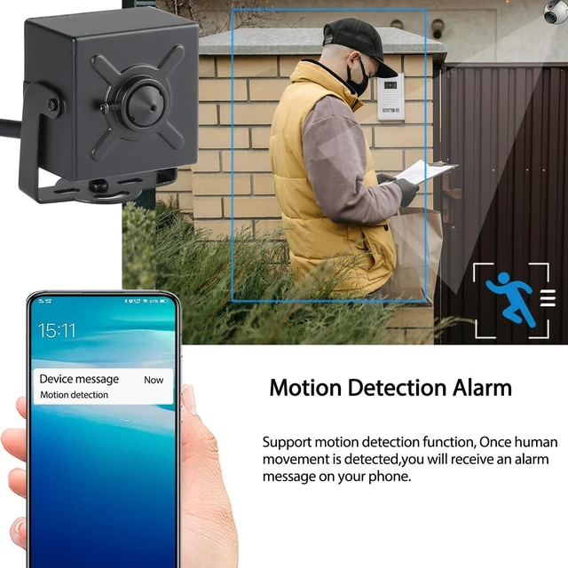 Alt view image 8 of 10 - REVODATA 4K 8MP POE Mini IP Security Camera,3.7mm Pinhole Lens 75 Viewing P2P Remote View CCTV Small POE Indoor IP Camera, H.265 Motion Detection (I706-2-P-HS82)
