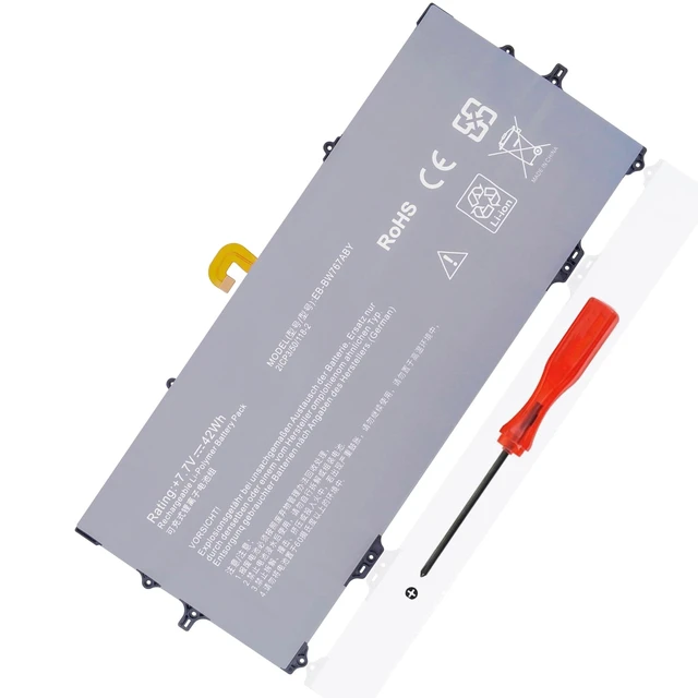 Alt view image 6 of 10 - DGFTB EB-BW767ABY Laptop Battery for Samsung Galaxy Book S NP767XCM NP930QCG NP767XCM-K02UK NP767XCM-K02US K02IT K02DE K01DE K01US K01CA K02CA SM-W767 SM-W767VZAAVZW 7.7V 42Wh/5454mAh