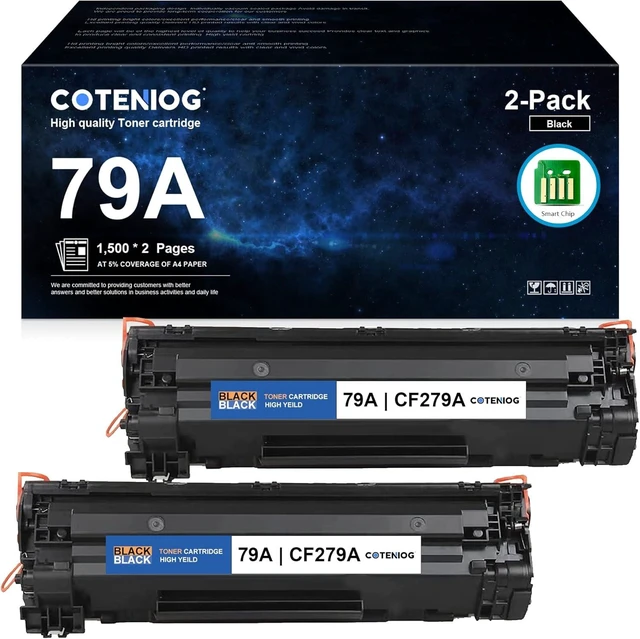 Alt view image 8 of 14 - 79A High Yield Toner Cartridge CF279A Compatible Replacement for 79A Toner Pro MFP M26nw M26a M12w M12a Printer 2-Pack Black