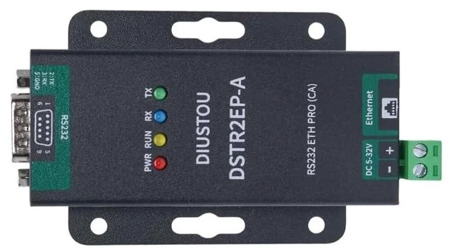 Alt view image 8 of 10 - Industrial-Grade Device RS232 to ETH Networking Server Modbus TCP Gateway Supports MQTT Protocol DB9 Interface to RJ45