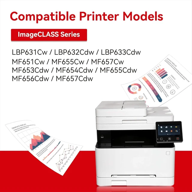 Alt view image 11 of 14 - MYTONER 067H 067 Toner Cartridge Set Compatible Replacement for Canon 067H Toner Cartridge High Capacity for imageCLASS MF656Cdw LBP632Cdw MF654Cdw MF653Cdw LBP633Cdw MF650C LBP630C Printer (4 Pack)