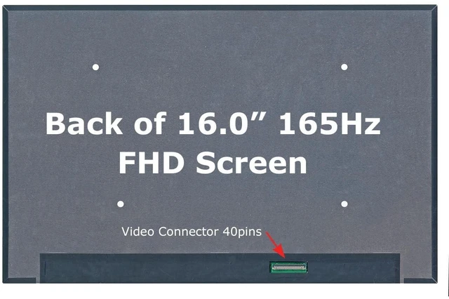 Alt view image 7 of 10 - SCREENARAMA New Screen Replacement for BOE NV160WUM-NX3 V8.0 (165Hz FHD+ 1920x1200 40pin) IPS LCD LED Display with Tools and Tape