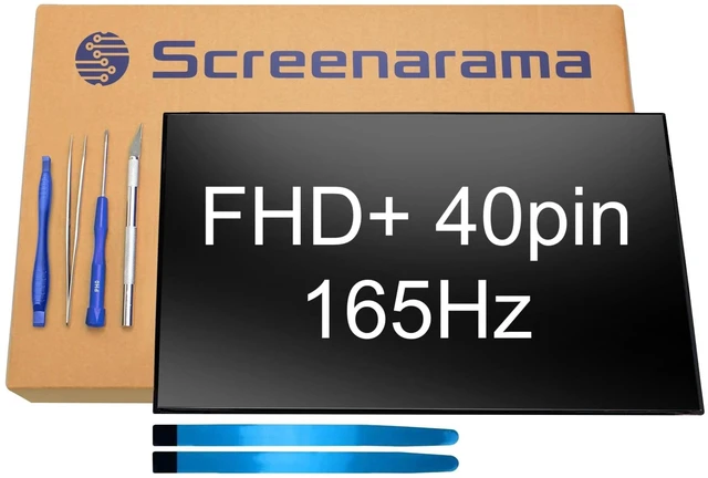 Alt view image 6 of 10 - SCREENARAMA New Screen Replacement for BOE NV160WUM-NX3 V8.0 (165Hz FHD+ 1920x1200 40pin) IPS LCD LED Display with Tools and Tape