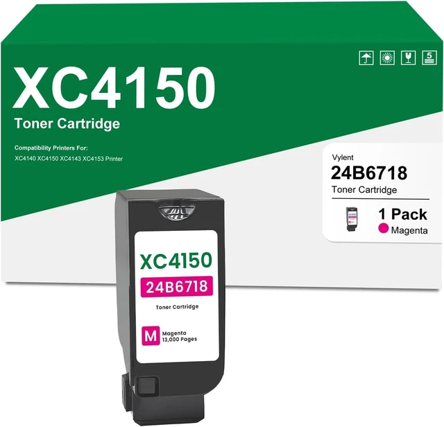 Alt view image 8 of 14 - XC4140 XC4150 Magenta Toner Cartridge High Yield Replacement for Lexmark 24B6718 Toner Cartridge for XC4140 XC4150 XC4143 XC4153 Printer Ink 1-Pack