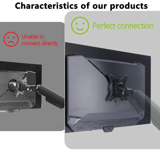 Alt view image 10 of 10 - OEM PG27AQWP-W VESA Adapter Compatible with ASUS ROG XG27UCDMG,PG27AQDP ,PG27UCDM,XG27ACDNG,XG27AQDNG,XG27AQDMGR,XG27AQDPG,XG27ACDMS,XG32UCDS,PG32UCDMR,XG32UCWMG,XG32UCWG,XG34WCDG,PG39WCDM,PG49WCD
