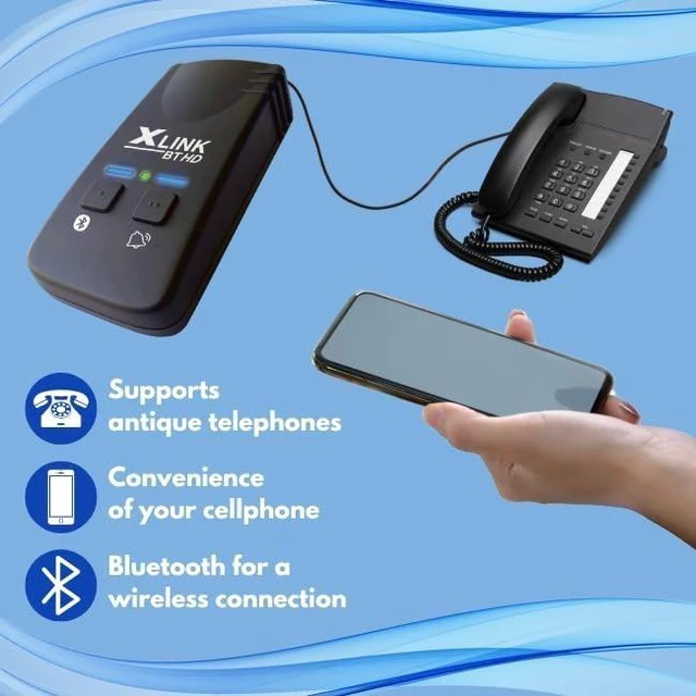 Alt view image 8 of 10 - Xtreme Technologies XLink BT HD - Only High Definiton Audio Bluetooth Cell to Home Telephone Adapter (One Cell Phone)