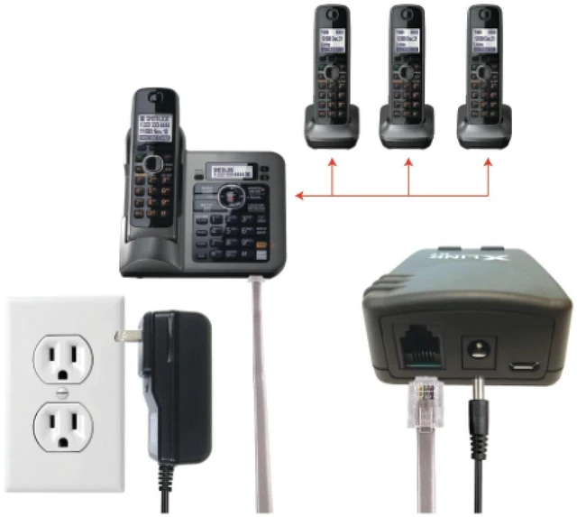 Alt view image 7 of 8 - Xtreme Technologies XLink BT - Original Bluetooth Cell to Home Telephone Adapter (Two Cell Phones)