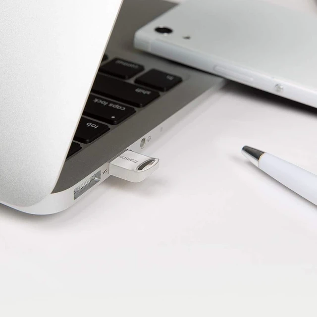 Alt view image 8 of 10 - Transcend 128GB JetFlash 710 USB 3.1/3.0 Flash Drive (TS128GJF710S), Sliver