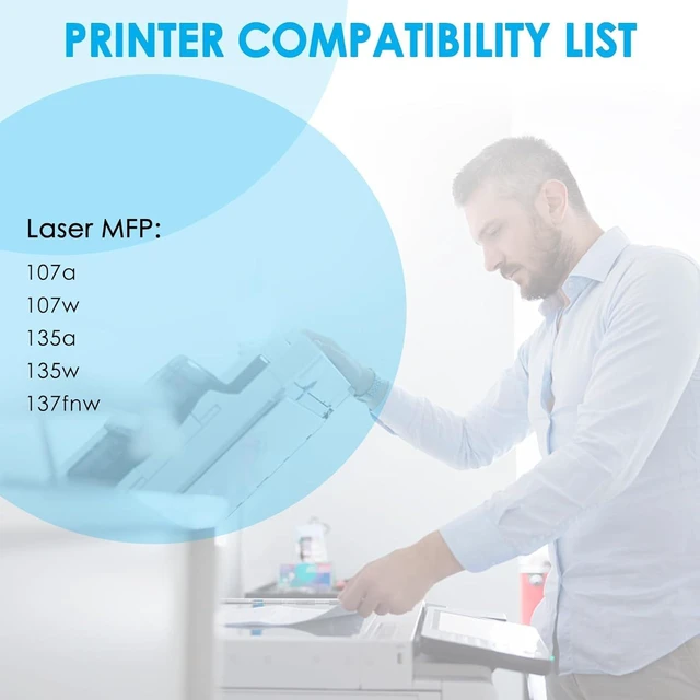 Alt view image 10 of 14 - LeciRoba Compatible 105A W1105A Toner Cartridge for 105A W1105A Toner Cartridge for Laser MFP 107a 107w 135a 135w 137fnw Printer (3000 Pages, 4-Packs)
