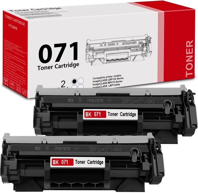 Alt view image 8 of 14 - 071 High-Yield Black Toner Cartridge 2-Pack Replacement for Canon 071 Toner Cartridge for imageCLASS LBP120 LBP122 LBP122dw MF270 MF273dw Printer