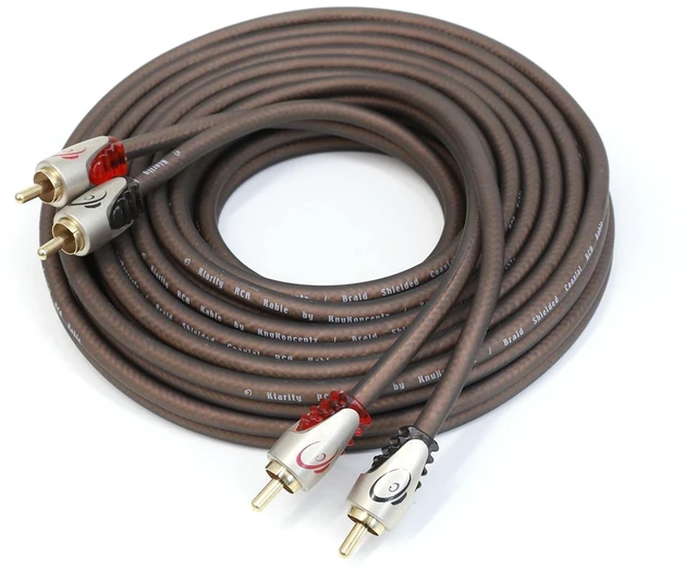 Alt view image 7 of 10 - KnuKonceptz Kolossus 4 Gauge OFC Amplifier Installation Kit - Red