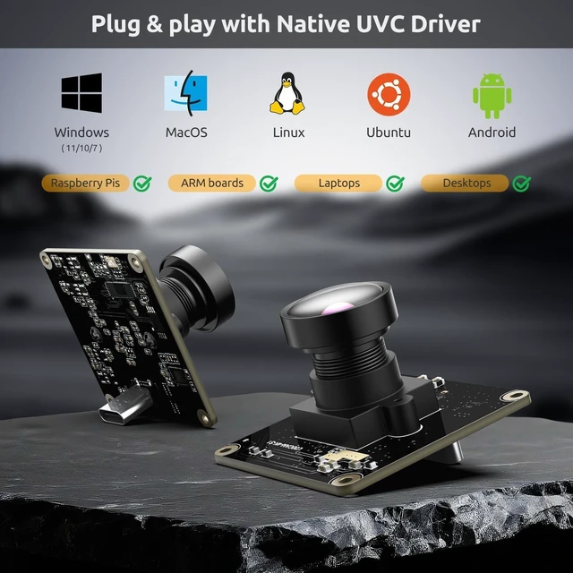 Alt view image 9 of 10 - innomaker USB 3.0 UVC Camera Module with IMX415 Sensor, 4K@30FPS & 1080P@60FPS, Plug and Play for Windows/Linux/Mac/Android/Raspberry Pi/Jetson Nano/ARM Boards